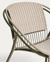 Load image into Gallery viewer, Stackable Atrani armchair in galvanized steel and taupe rope - image 12