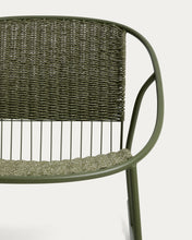 Load image into Gallery viewer, Atrani rocking chair in galvanized steel and green rope - image 7