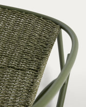 Load image into Gallery viewer, Atrani rocking chair in galvanized steel and green rope - image 9