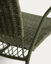 Load image into Gallery viewer, Atrani rocking chair in galvanized steel and green rope - image 10