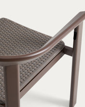 Load image into Gallery viewer, Erice stackable outdoor chair in aluminium and brown rope - image 13