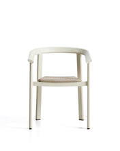 Load image into Gallery viewer, Erice stackable outdoor chair in aluminium and ecru rope - image 3