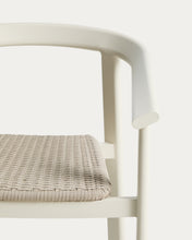 Load image into Gallery viewer, Erice stackable outdoor chair in aluminium and ecru rope - image 6
