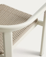 Load image into Gallery viewer, Erice stackable outdoor chair in aluminium and ecru rope - image 10