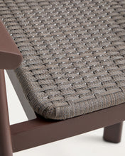 Load image into Gallery viewer, Erice stool in aluminium and brown rope cord 65cm - image 8
