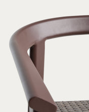 Load image into Gallery viewer, Erice stool in aluminium and brown rope cord 65cm - image 9