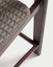 Load image into Gallery viewer, Erice stool in aluminium and brown rope cord 65cm - image 10