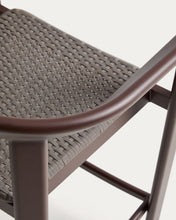 Load image into Gallery viewer, Erice stool in aluminium and brown rope cord 65cm - image 12