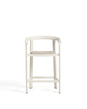 Load image into Gallery viewer, Erice stool in aluminium and ecru rope cord 65cm - image 4
