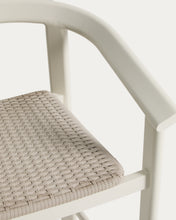 Load image into Gallery viewer, Erice stool in aluminium and ecru rope cord 65cm - image 9