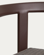 Load image into Gallery viewer, Erice stool in aluminium and brown rope cord 75cm - image 9