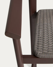 Load image into Gallery viewer, Erice stool in aluminium and brown rope cord 75cm - image 11