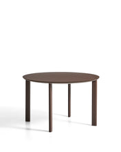 Load image into Gallery viewer, Erice round table in aluminium and brown tempered glass Ø120 cm - image 2