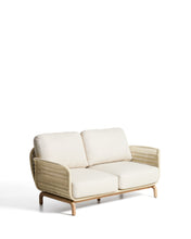 Load image into Gallery viewer, Alipa 2-seater sofa in solid acacia wood and ecru rope cord 165 cm FSC 100% - image 2