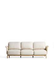 Load image into Gallery viewer, Alipa 3-seater sofa in solid acacia wood and ecru rope cord 235 cm FSC 100%