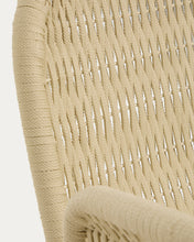 Load image into Gallery viewer, Alipa chair with armrests in FSC 100% solid acacia wood and ecru rope cord - image 11