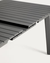 Load image into Gallery viewer, Izola extendable outdoor table in aluminium with graphite finish 185 (235) x 100cm - image 10