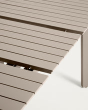 Load image into Gallery viewer, Izola extendable outdoor table in aluminium with taupe finish 185 (235) x 100 cm - image 11