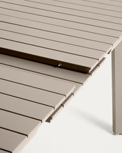 Load image into Gallery viewer, Izola extendable outdoor table in aluminium with taupe finish 185 (235) x 100 cm - image 12