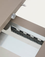 Load image into Gallery viewer, Izola extendable outdoor table in aluminium with taupe finish 185 (235) x 100 cm - image 17