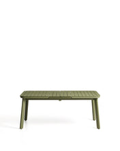 Load image into Gallery viewer, Izola extendable outdoor table in aluminium with green finish 185 (235) x 100cm