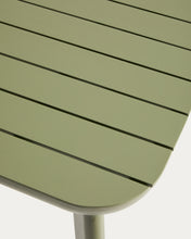 Load image into Gallery viewer, Izola extendable outdoor table in aluminium with green finish 185 (235) x 100cm - image 11