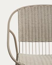 Load image into Gallery viewer, Atrani rocking chair in galvanized steel and taupe rope - image 7