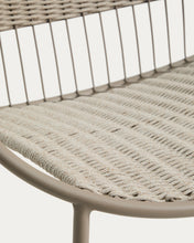 Load image into Gallery viewer, Atrani rocking chair in galvanized steel and taupe rope - image 8