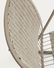 Load image into Gallery viewer, Atrani rocking chair in galvanized steel and taupe rope - image 9