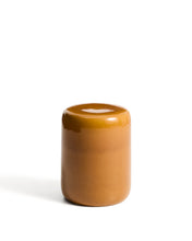 Load image into Gallery viewer, Mesquida outdoor side table in ceramic with glazed mustard finish Ø 35cm