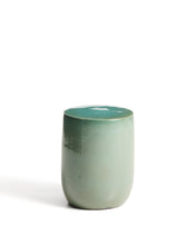 Load image into Gallery viewer, Mesquida outdoor side table in ceramic with glazed turquoise finish Ø 35cm