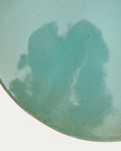 Load image into Gallery viewer, Mesquida outdoor side table in ceramic with glazed turquoise finish Ø 35cm - image 5