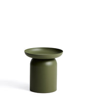 Load image into Gallery viewer, Arcola side table in green aluminium Ø45cm