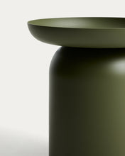 Load image into Gallery viewer, Arcola side table in green aluminium Ø45cm - image 5