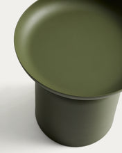 Load image into Gallery viewer, Arcola side table in green aluminium Ø45cm - image 6