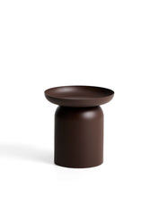 Load image into Gallery viewer, Arcola side table in brown aluminium Ø45cm