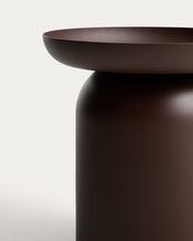 Load image into Gallery viewer, Arcola side table in brown aluminium Ø45cm - image 6