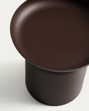 Load image into Gallery viewer, Arcola side table in brown aluminium Ø45cm - image 7