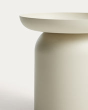 Load image into Gallery viewer, Arcola side table in ecru aluminium Ø45cm - image 3