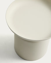 Load image into Gallery viewer, Arcola side table in ecru aluminium Ø45cm - image 4
