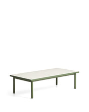 Load image into Gallery viewer, Maurina coffee table in green galvanised steel with ecru tiles 122 x 61cm - image 2