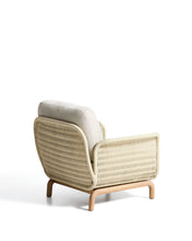 Load image into Gallery viewer, Alipa armchair in FSC 100% solid acacia wood and ecru rope cord - image 3