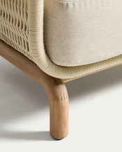 Load image into Gallery viewer, Alipa armchair in FSC 100% solid acacia wood and ecru rope cord - image 10