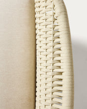 Load image into Gallery viewer, Alipa armchair in FSC 100% solid acacia wood and ecru rope cord - image 12