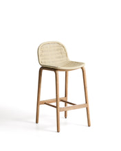 Load image into Gallery viewer, Alipa stool in FSC 100% solid acacia wood and ecru rope cord 75 cm