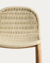 Load image into Gallery viewer, Alipa stool in FSC 100% solid acacia wood and ecru rope cord 75 cm - image 8