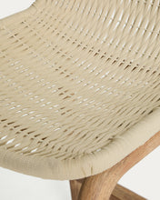 Load image into Gallery viewer, Alipa stool in FSC 100% solid acacia wood and ecru rope cord 75 cm - image 10