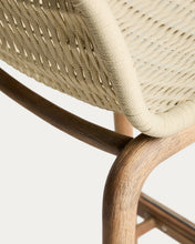 Load image into Gallery viewer, Alipa stool in FSC 100% solid acacia wood and ecru rope cord 75 cm - image 11