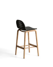 Load image into Gallery viewer, Alipa stool in FSC 100% solid acacia wood and dark grey rope cord 75 cm - image 3
