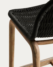 Load image into Gallery viewer, Alipa stool in FSC 100% solid acacia wood and dark grey rope cord 75 cm - image 10